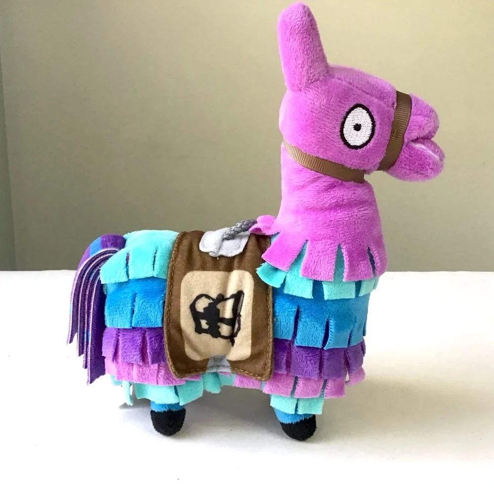 Russ Fortnite Loot Llama 8” Plush 2018 Epic Games Purple Blue Stuffed Animal